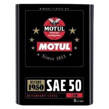 MOTUL Classic SAE50 2L engine oil. - Classic vehicles